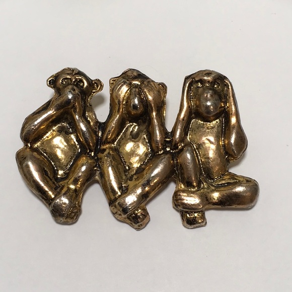 Jewelry - Monkey Brooch 🙊🙈🙉